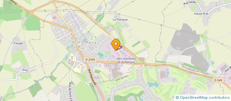 localisation de l'entreprise MPI - MANUFACTURE DE PRODUITS ISOLANTS  PONT-A-MARCQ