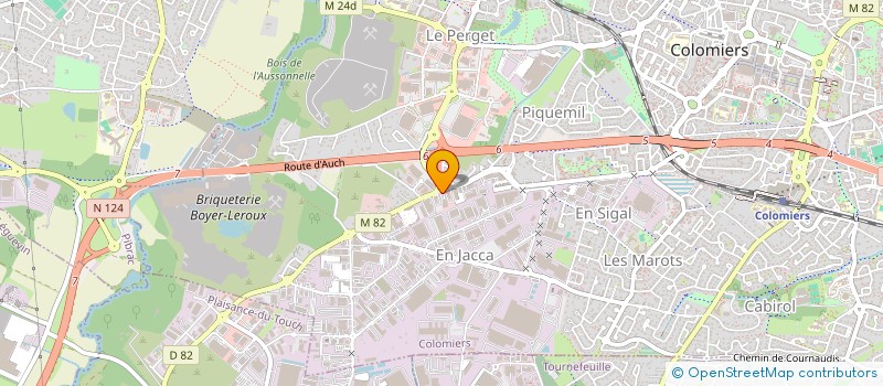 localisation de l'entreprise MPI MIDI PYRENEES INDUSTRIE à COLOMIERS