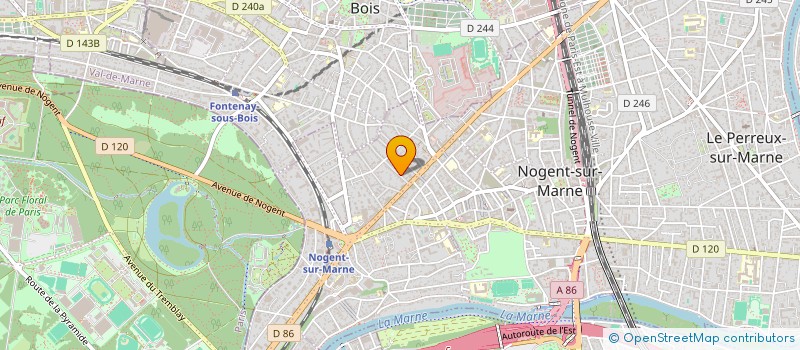 localisation de l'entreprise MPJ  NOGENT-SUR-MARNE