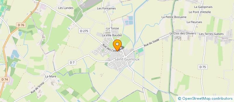 localisation de l'entreprise MPJ  SAINT-GUINOUX