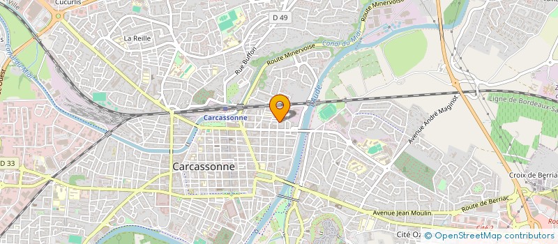 localisation de l'entreprise MPJ ASSOCIES à CARCASSONNE