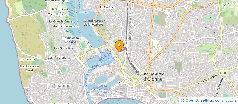 localisation de l'entreprise MPJC à LES SABLES D'OLONNE