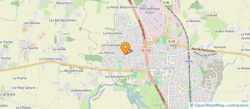 localisation de l'entreprise MPJH TECH1  VERN-SUR-SEICHE