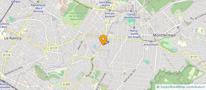 localisation de l'entreprise MPJM à MONTFERMEIL