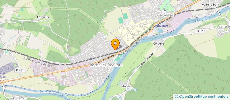 localisation de l'entreprise MPJT-IMMO  ROCHE-LEZ-BEAUPRE