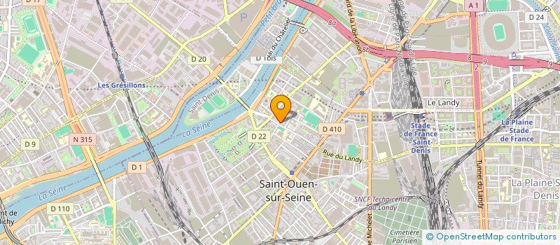 localisation de l'entreprise MPL PRODUCTION à SAINT-OUEN-SUR-SEINE