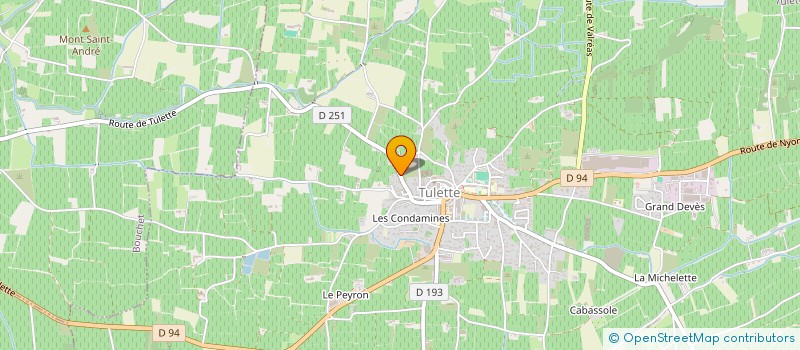 localisation de l'entreprise MPM  TULETTE