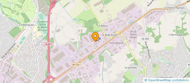 localisation de l'entreprise MPM à CARQUEFOU