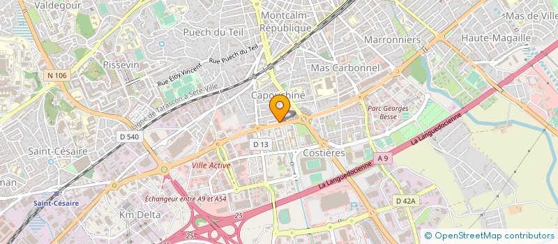 localisation de l'entreprise MPM ARCHI - SAS D'ARCHITECTURE  NIMES