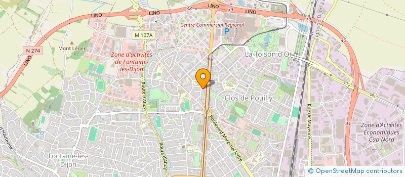 localisation de l'entreprise MPM DISTRIBUTION à DIJON