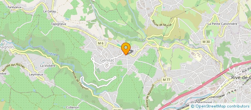 localisation de l'entreprise MPM GEN  GENILAC