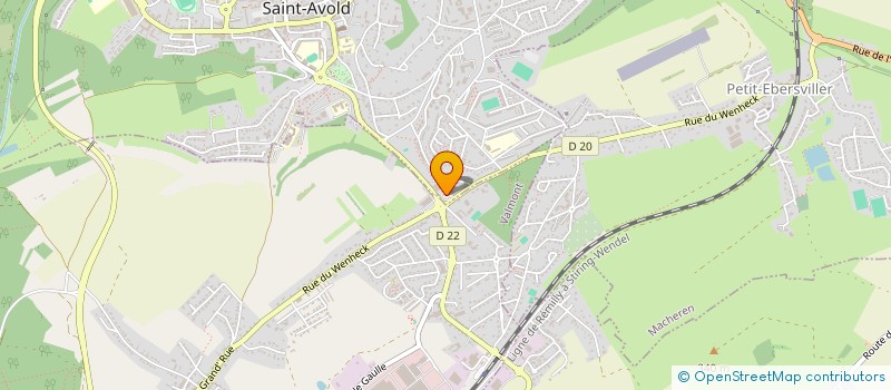 localisation de l'entreprise MPMV OPTIC à ST AVOLD