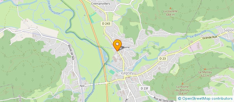 localisation de l'entreprise MPO ENVIRONNEMENT  VAGNEY