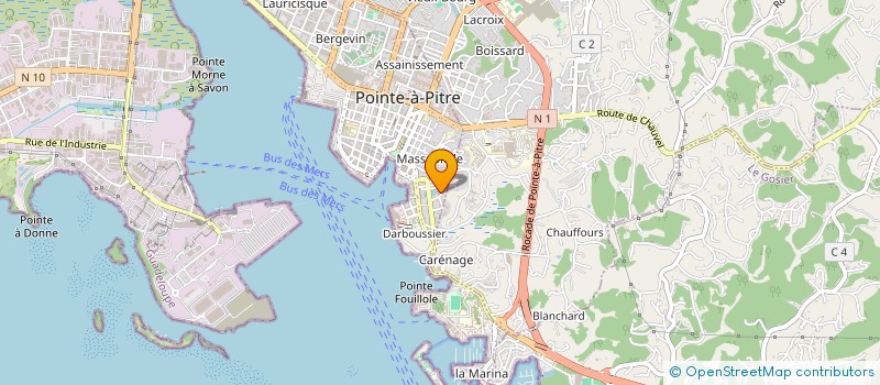 localisation de l'entreprise MPP (METALLERIE PATRICE PERROT) à POINTE-A-PITRE