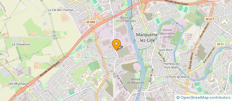 localisation de l'entreprise MPPC  MARQUETTE LEZ LILLE