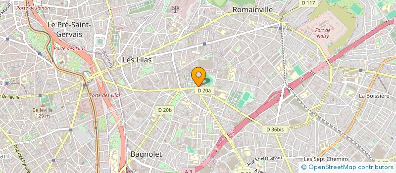 localisation de l'entreprise MPR à BAGNOLET