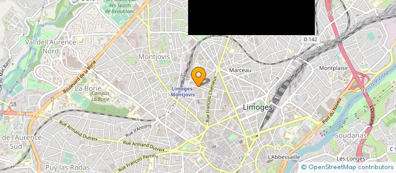 localisation de l'entreprise MPROG à LIMOGES