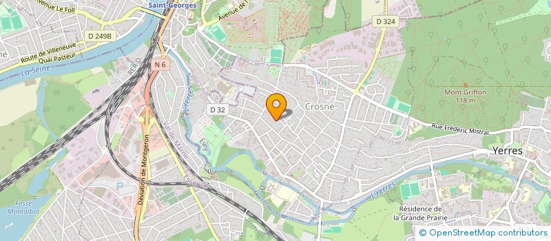 localisation de l'entreprise MPS ENTREPRISE  CROSNE