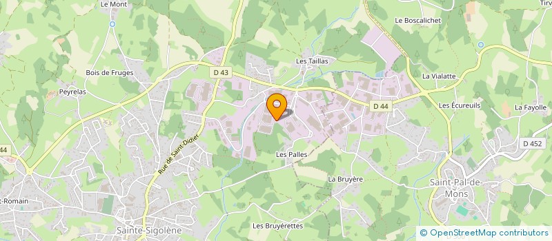 localisation de l'entreprise MPS FAURE  SAINTE-SIGOLENE