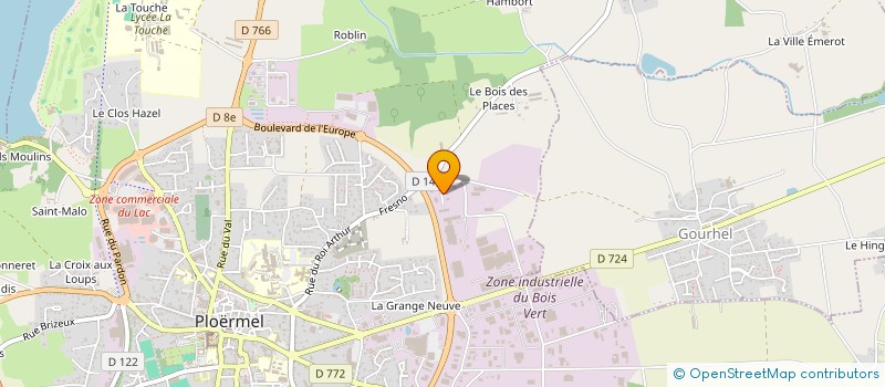 localisation de l'entreprise MPS INDUSTRIE GWENED à PLOERMEL