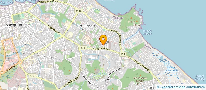 localisation de l'entreprise MPS SECURITE à CAYENNE