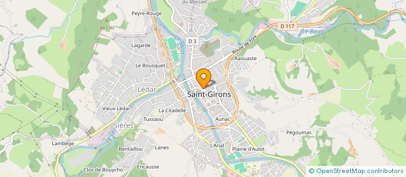 localisation de l'entreprise MPSA à SAINT-GIRONS