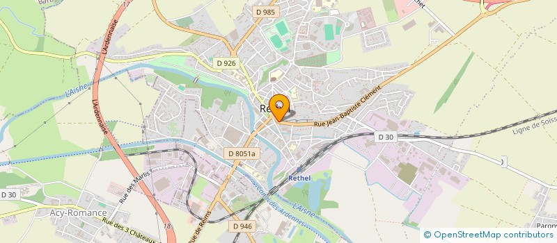 localisation de l'entreprise MPSIGNALISATION  RETHEL