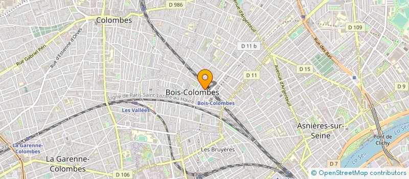 localisation de l'entreprise MPSL R H à BOIS-COLOMBES