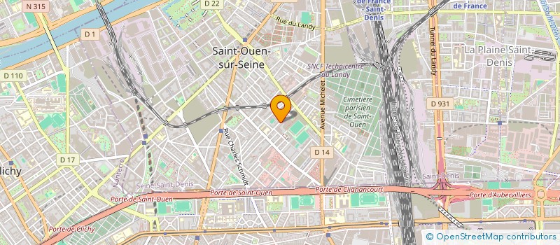 localisation de l'entreprise MPT 16 à SAINT-OUEN-SUR-SEINE