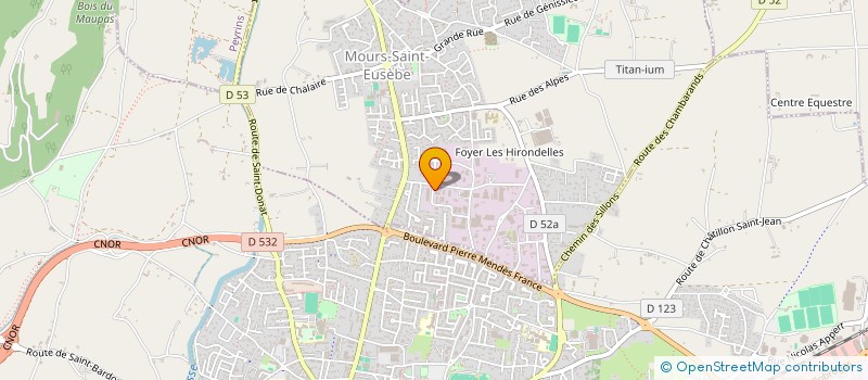 localisation de l'entreprise MPTF  MOURS-SAINT-EUSEBE