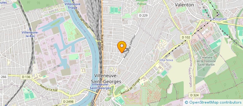 localisation de l'entreprise MPTP à VILLENEUVE-SAINT-GEORGES