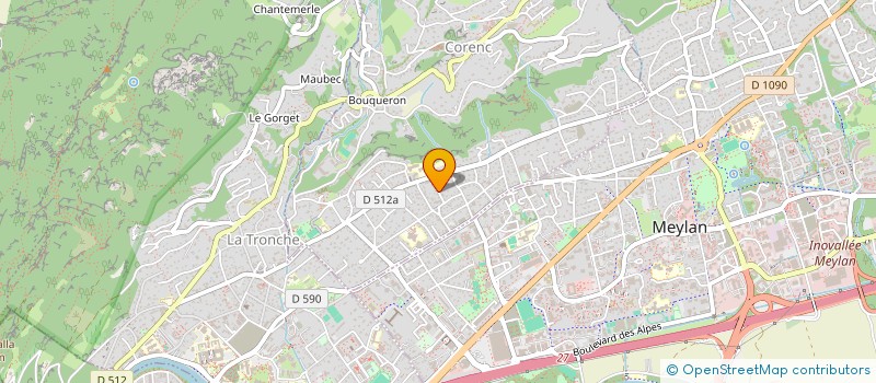 localisation de l'entreprise MPTS  CORENC