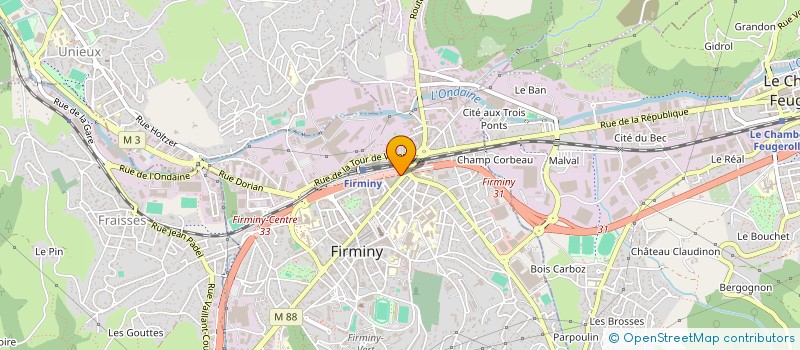 localisation de l'entreprise MPV à FIRMINY