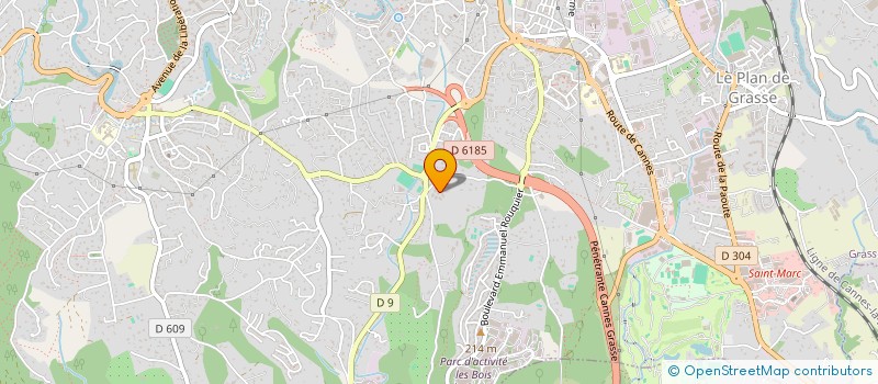 localisation de l'entreprise MPV MAILING PARCELS VOLCKAERT à GRASSE