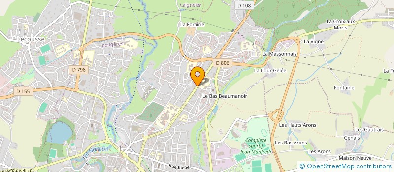 localisation de l'entreprise MPVG  FOUGERES