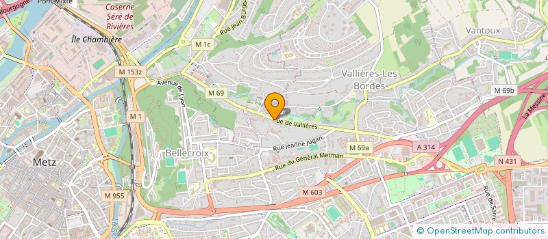 localisation de l'entreprise MPW  METZ