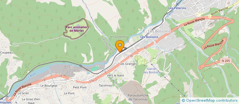 localisation de l'entreprise MPW IMMOBILIER à CHAMONIX-MONT-BLANC