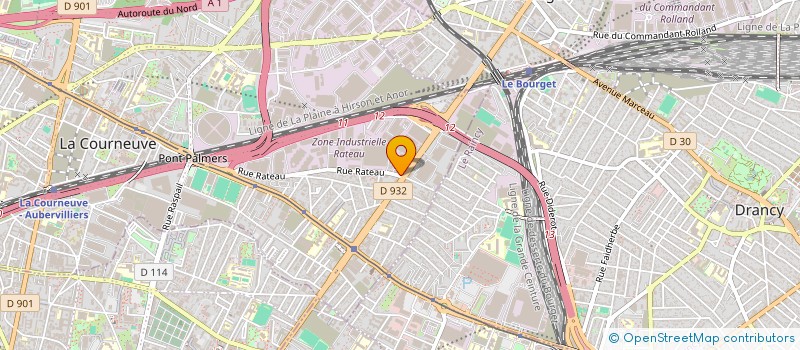 localisation de l'entreprise MPX EPOXY 93 à LA COURNEUVE