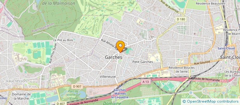 localisation de l'entreprise MQM à GARCHES