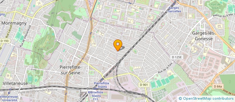 localisation de l'entreprise MR à STAINS