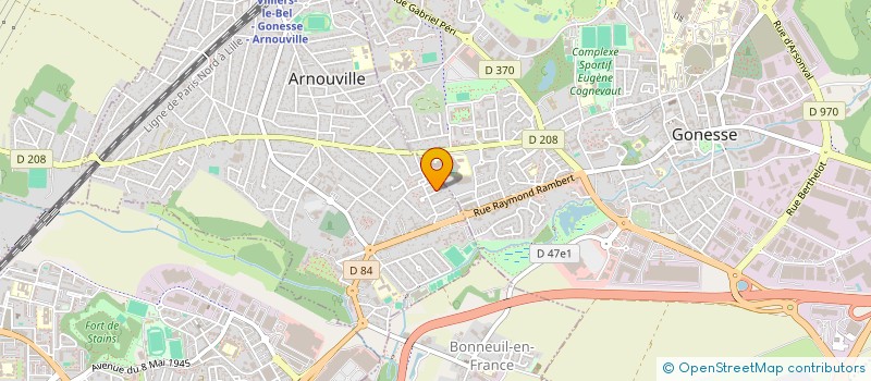 localisation de l'entreprise MR AMPERE à ARNOUVILLE