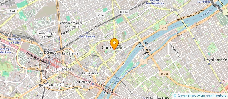 localisation de l'entreprise MR ASSUR à COURBEVOIE