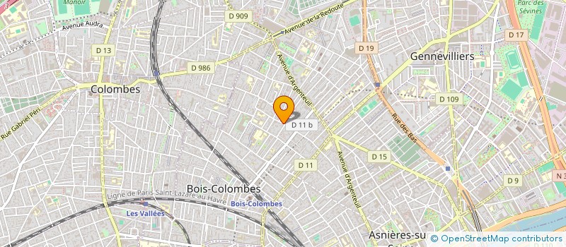 localisation de l'entreprise MR BARBER à BOIS-COLOMBES