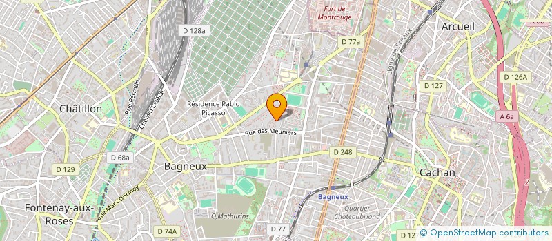 localisation de l'entreprise MR BIKE à BAGNEUX