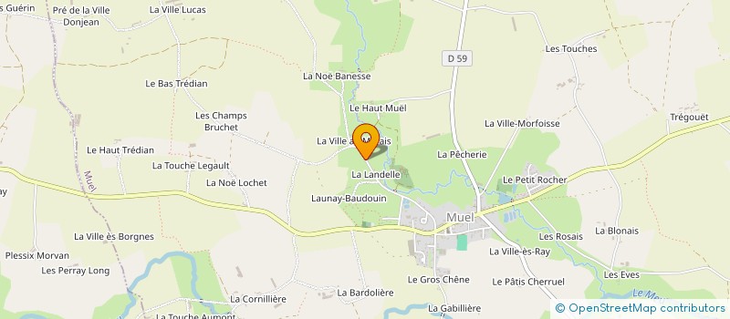 localisation de l'entreprise MR CARRE (LE KIOSQUE DU POTAGER)  MUEL