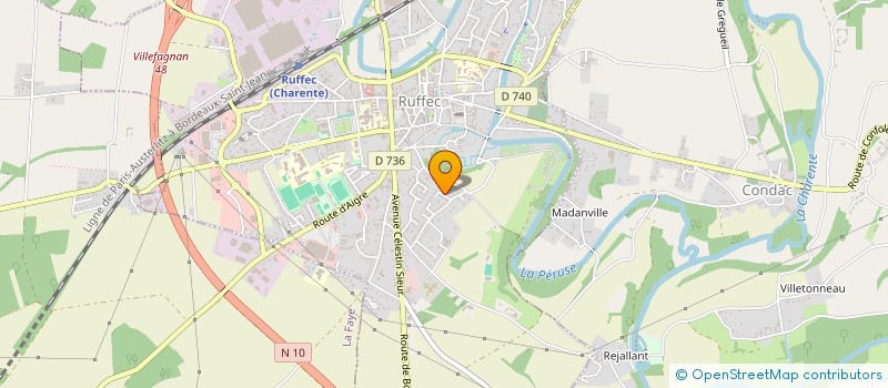 localisation de l'entreprise MR CARRELAGE à RUFFEC