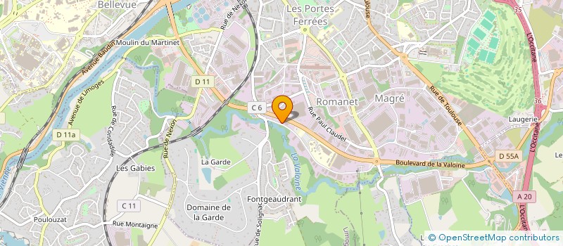 localisation de l'entreprise MR CARROSSERIE 87 à LIMOGES