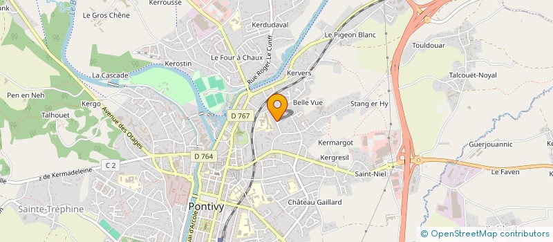 localisation de l'entreprise MR DISTRIBUTION à PONTIVY