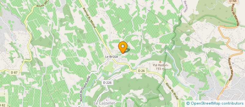 localisation de l'entreprise MR EDDY SERRURERIE  LE CASTELLET