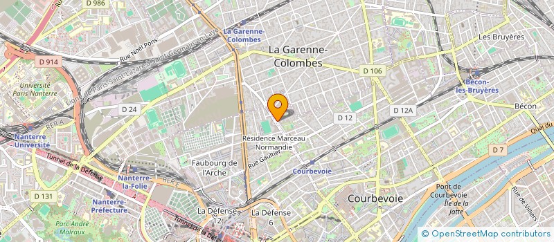 localisation de l'entreprise MR ENVIRONEMENT à COURBEVOIE